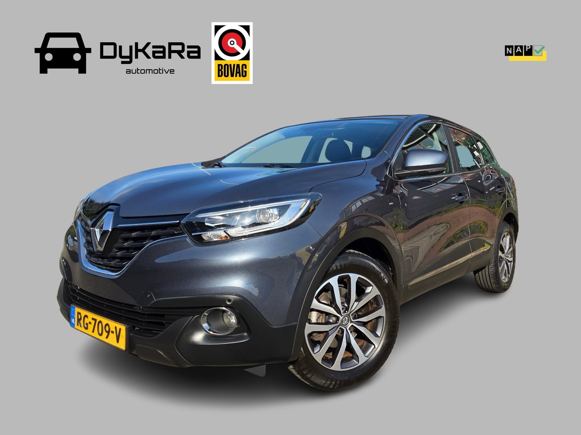 Renault Kadjar 1.2 TCe Limited Automaat Navi, Trekhaak, NAP, Auto's, Kadjar, Stof, Gebruikt, 4 cilinders