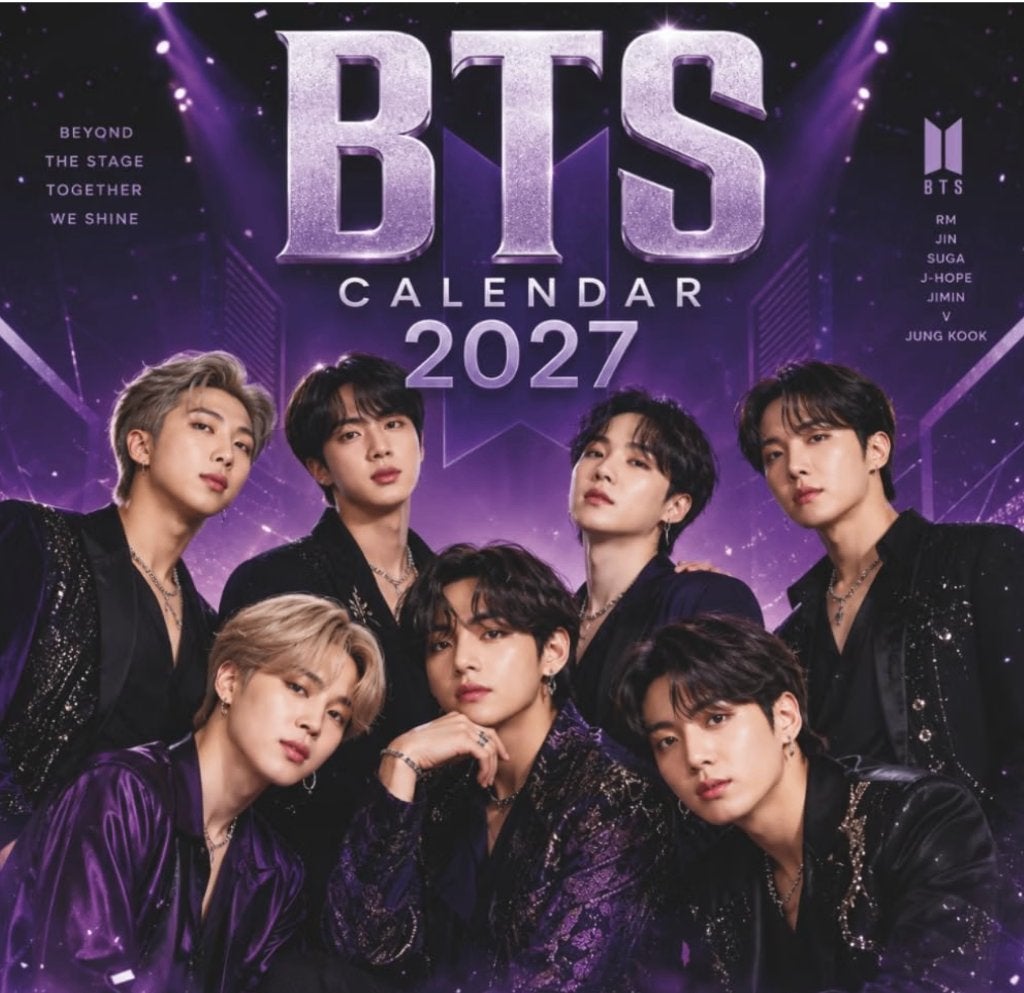 BTS kalender 2027, Verzenden, Maandkalender, Nieuw