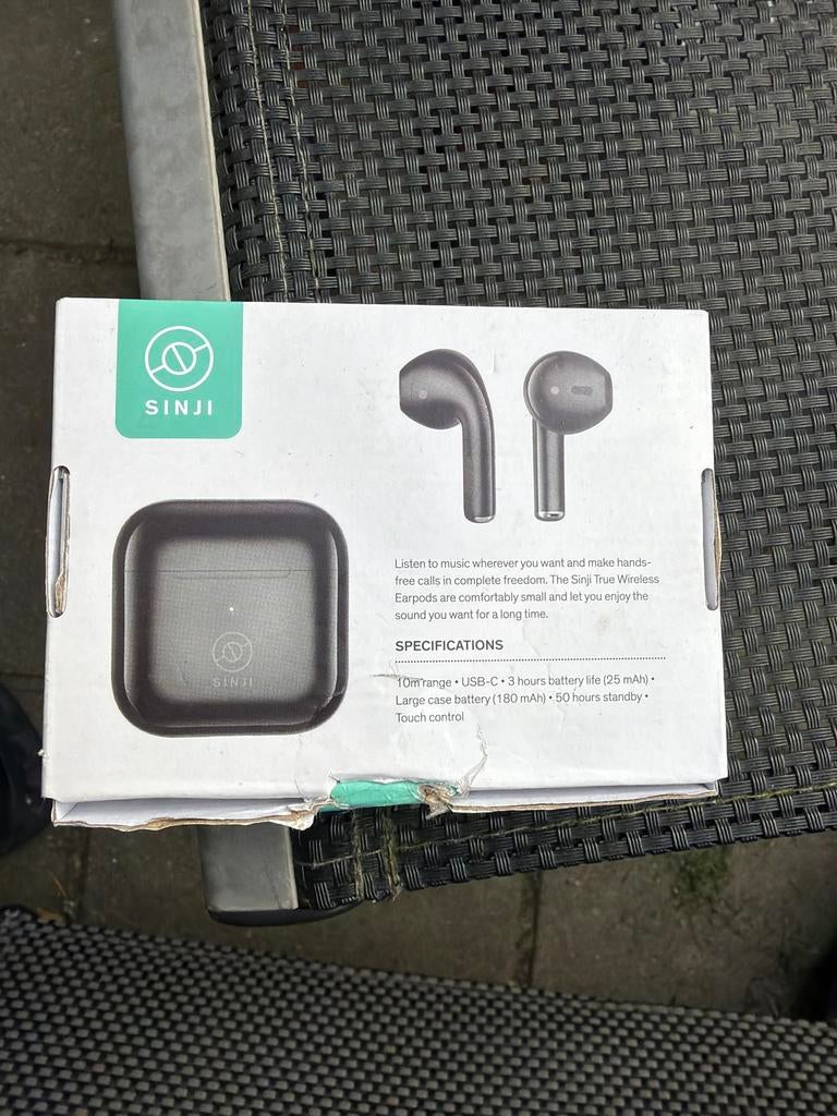 Sinji True Wireless Oordopjes - Nieuw in doos, Overige merken, Nieuw, Ophalen of Verzenden, Over oor (circumaural)