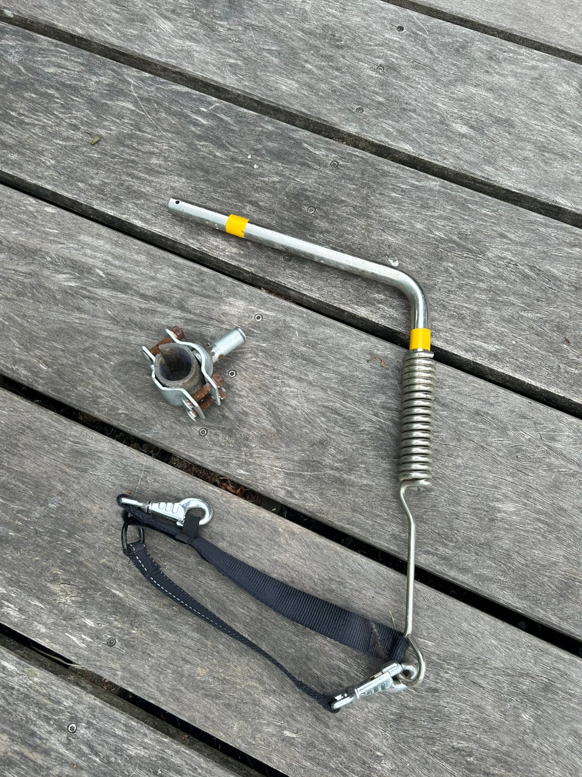 Fietsbeugel / hondenfietsbeugel met veer (compleet), Ophalen, Gebruikt, Overige typen
