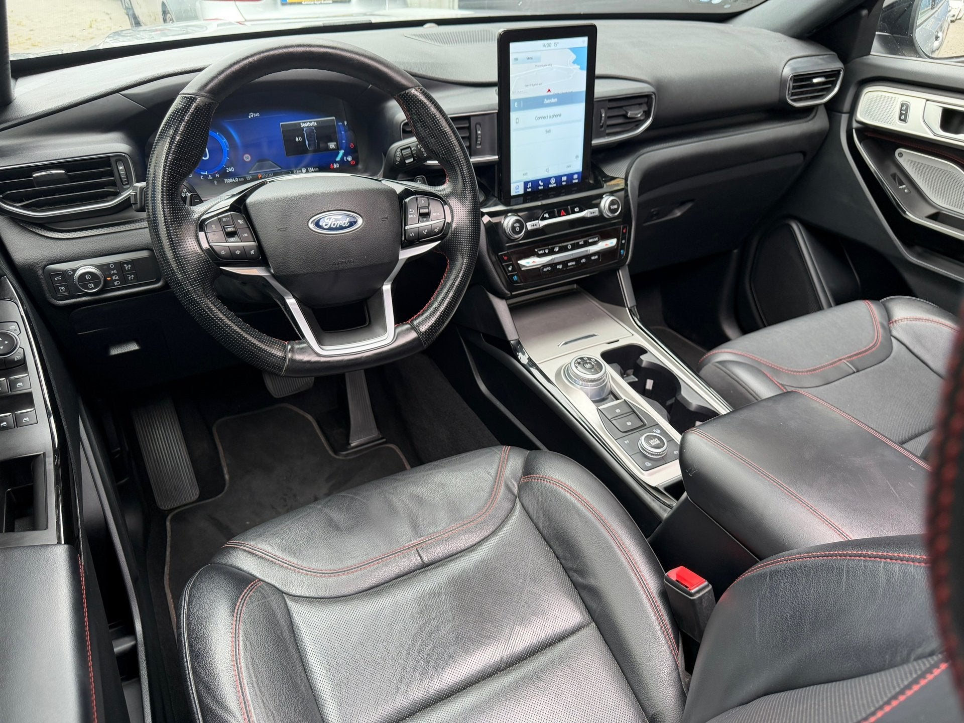 Ford Explorer 3.0 V6 EcoBoost PHEV ST-Line - 7p Pano Massage, Auto's, Ford, Automaat, Dealer onderhouden, Zwart, Bedrijf