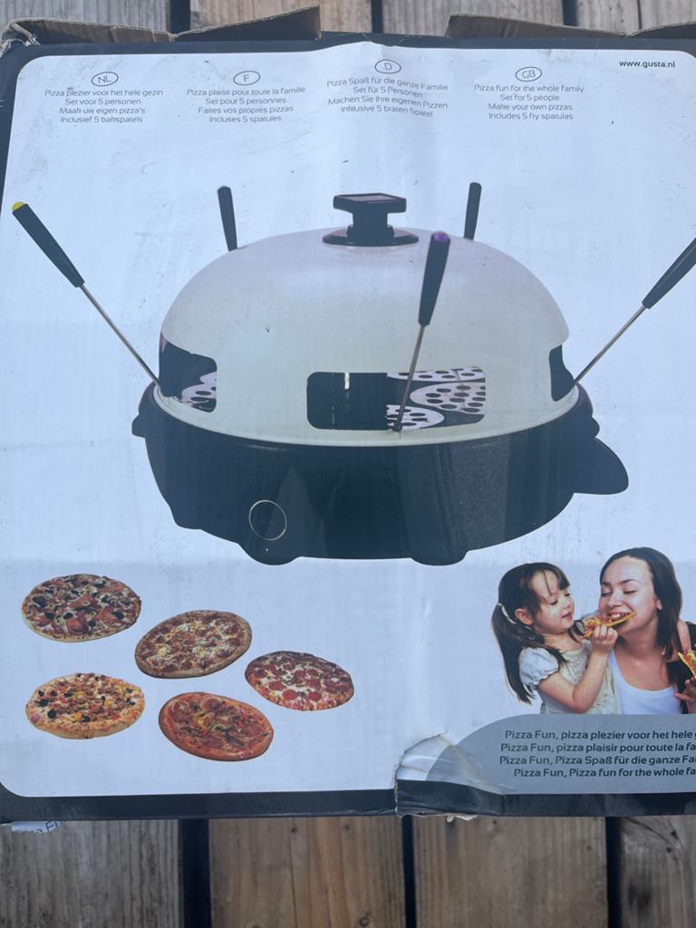 mini pizza-oven, Ophalen, Zo goed als nieuw, 4 t/m 7 personen