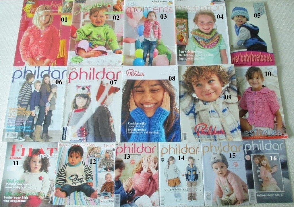 Breiboeken Phildar,Katia,Filati,Zeeman,magazine breien,haken, Verzenden, Zo goed als nieuw, Breien of Haken, Patroon of Boek