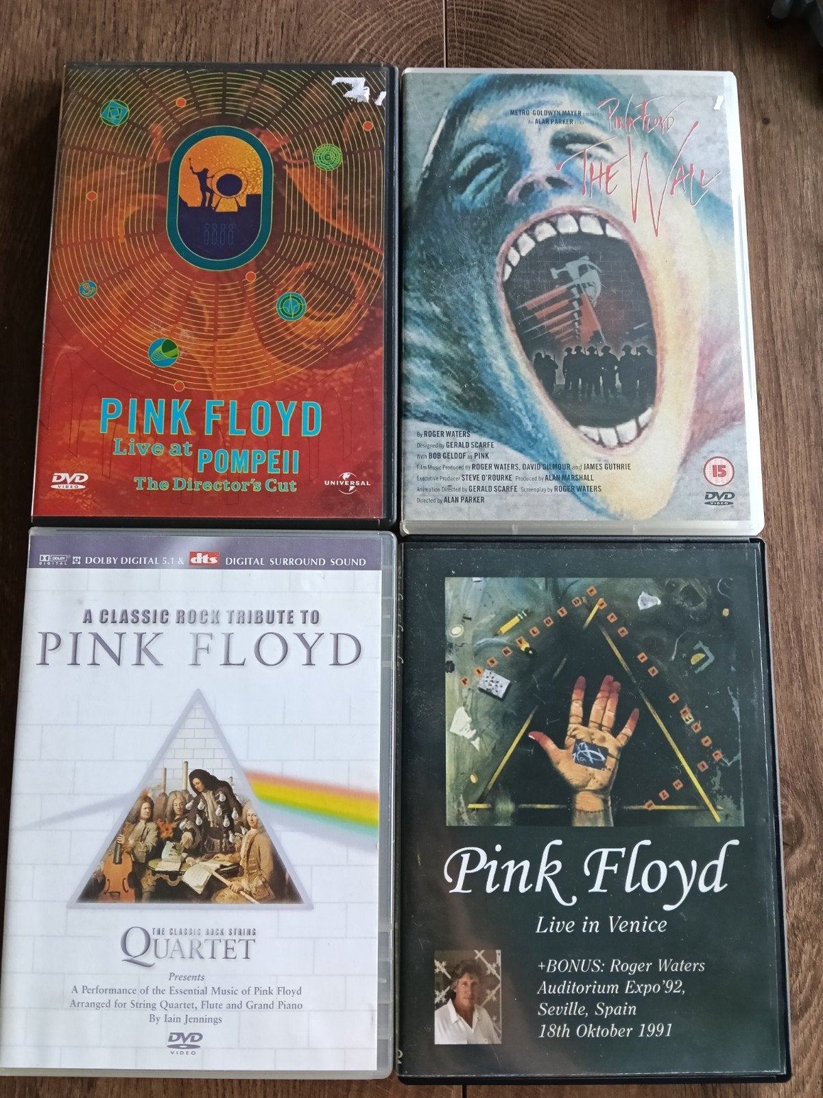 4 dvd's van Pink Floyd, Alle leeftijden, Verzenden, Zo goed als nieuw