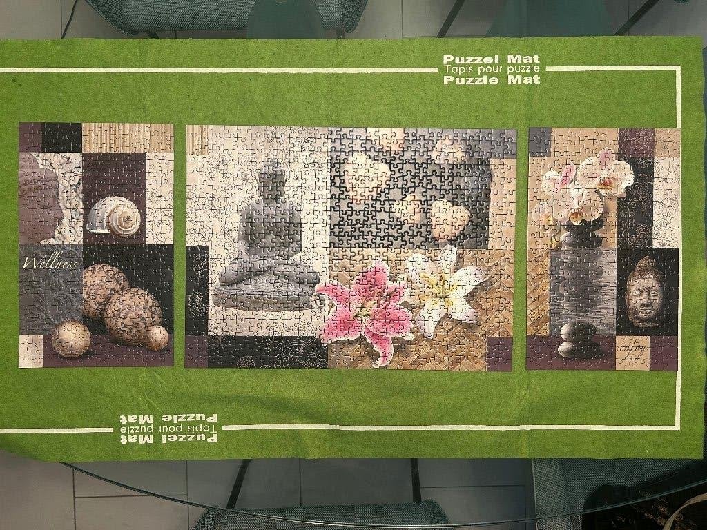 Ravensburger Triptychon puzzel 1000 stukjes Welness, Ophalen of Verzenden, 500 t/m 1500 stukjes, Zo goed als nieuw, Legpuzzel