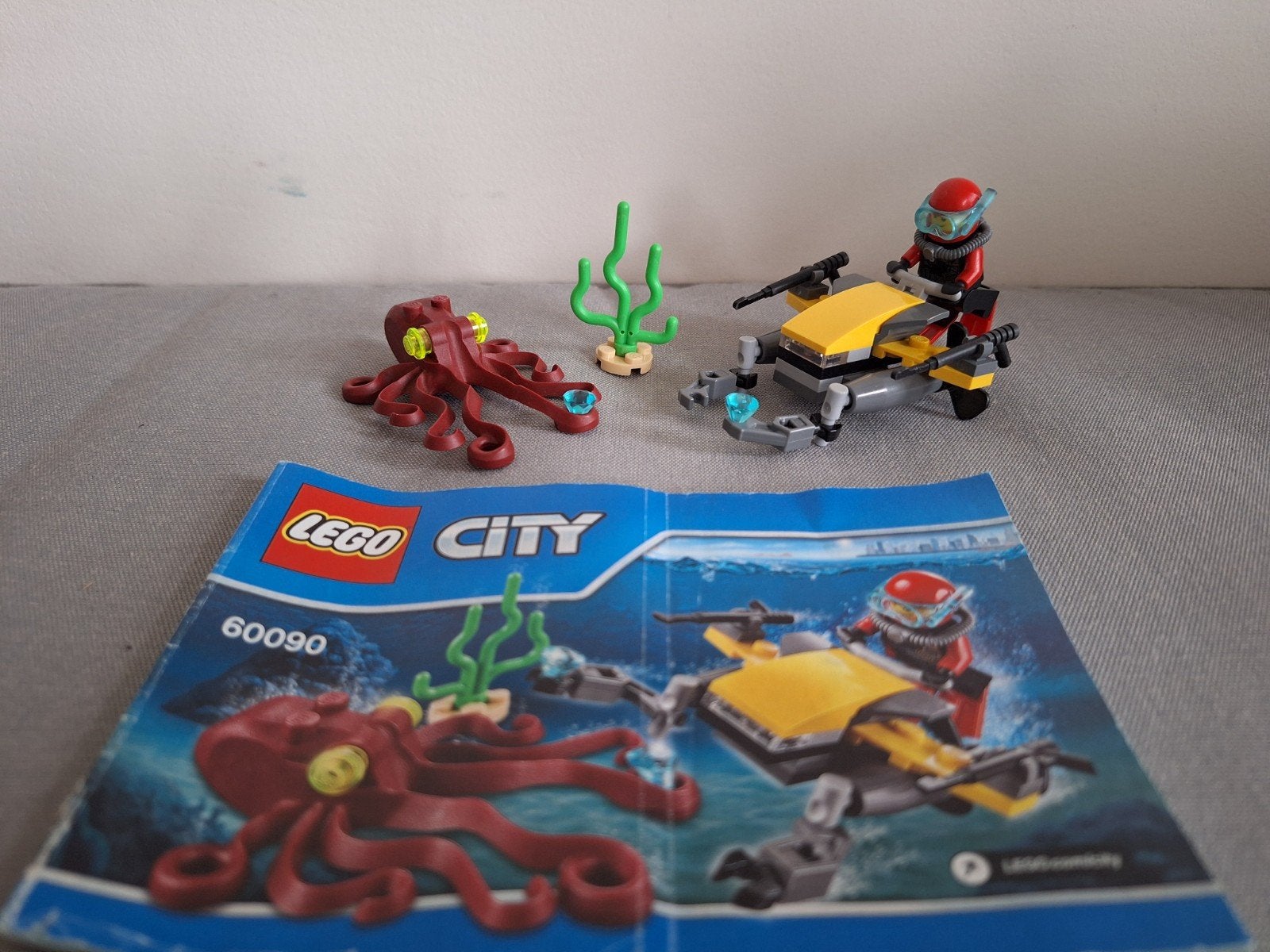Lego city 60090 Deep Sea Scuba Scooter, Lego, Ophalen of Verzenden, Complete set, City