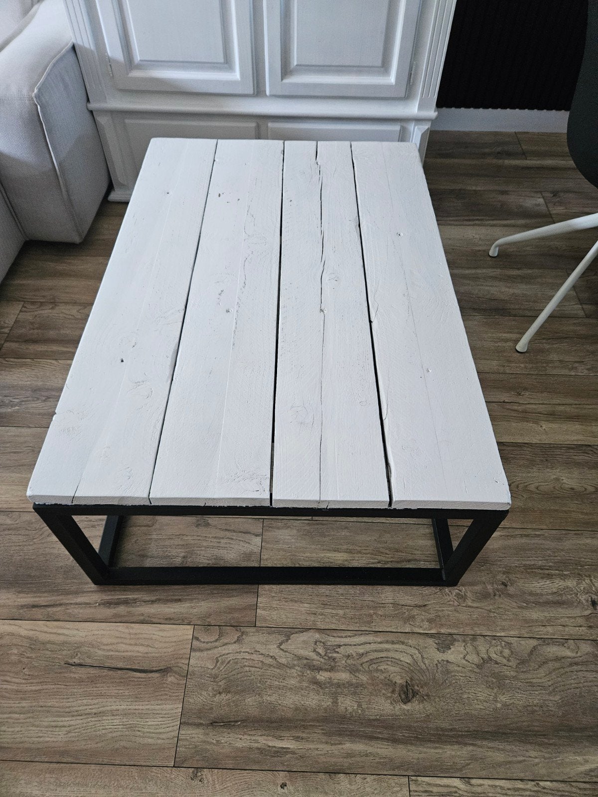 Salontafel 120 lang x 80 breed!, Huis en Inrichting, 50 – 75, Gebruikt, 100 tot 150 cm, Modern, Industrieel