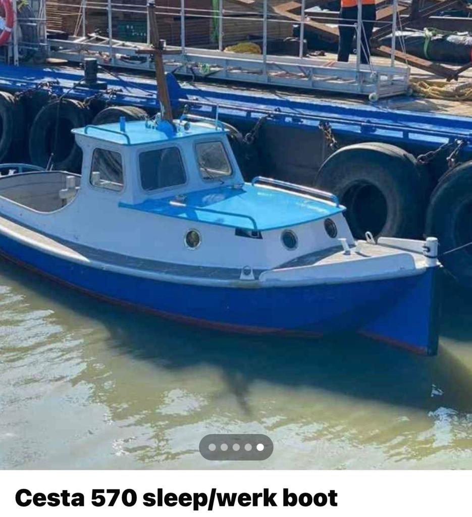 Sleep boot vlet, Vlet, Ophalen, Zo goed als nieuw, Diesel