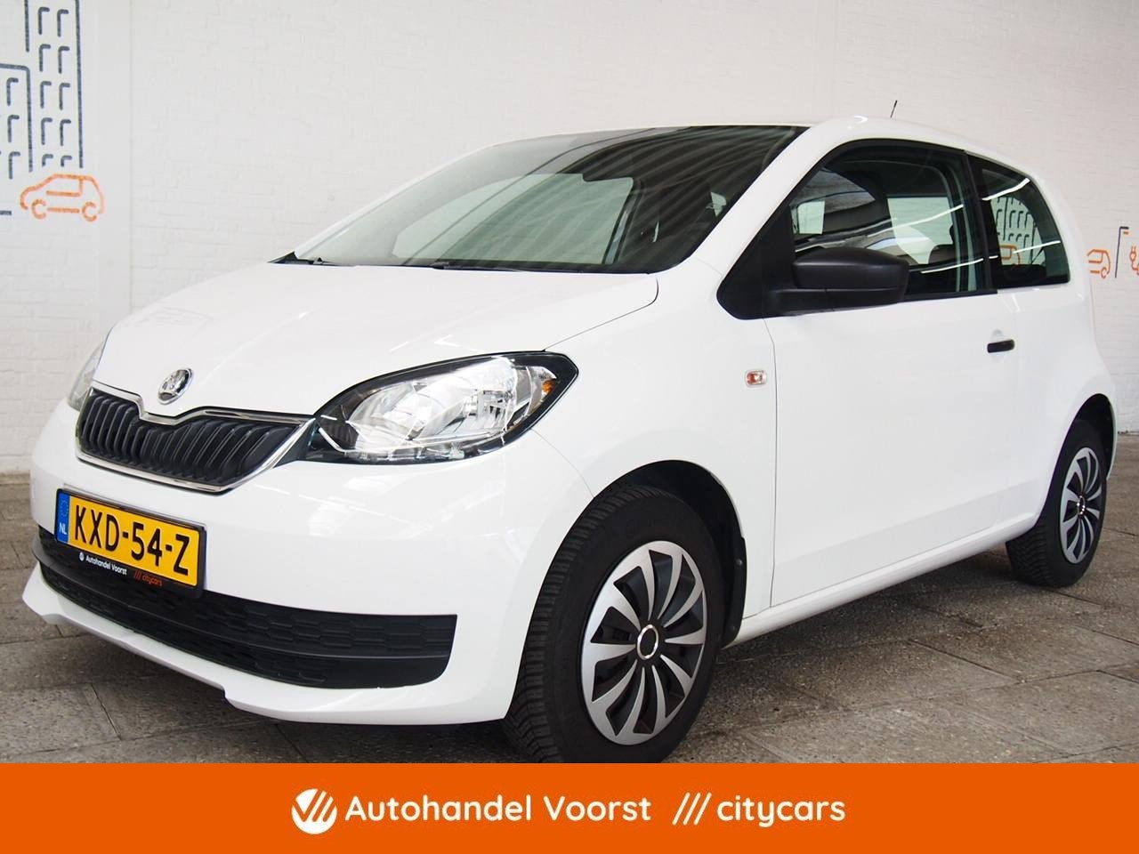 Skoda Citigo 1.0 Greentech Active Airco (APK:Nieuw) Incl.Gar, Voorwielaandrijving, Stof, Gebruikt, Elektrische ramen