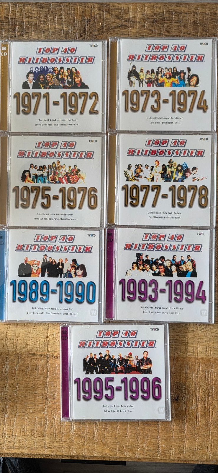 Top 40 Hitdossier 7 CD's - Diverse Jaren (Jaren '70 & '9, Cd's en Dvd's, Ophalen of Verzenden, Gebruikt, Pop, Verzamelalbum