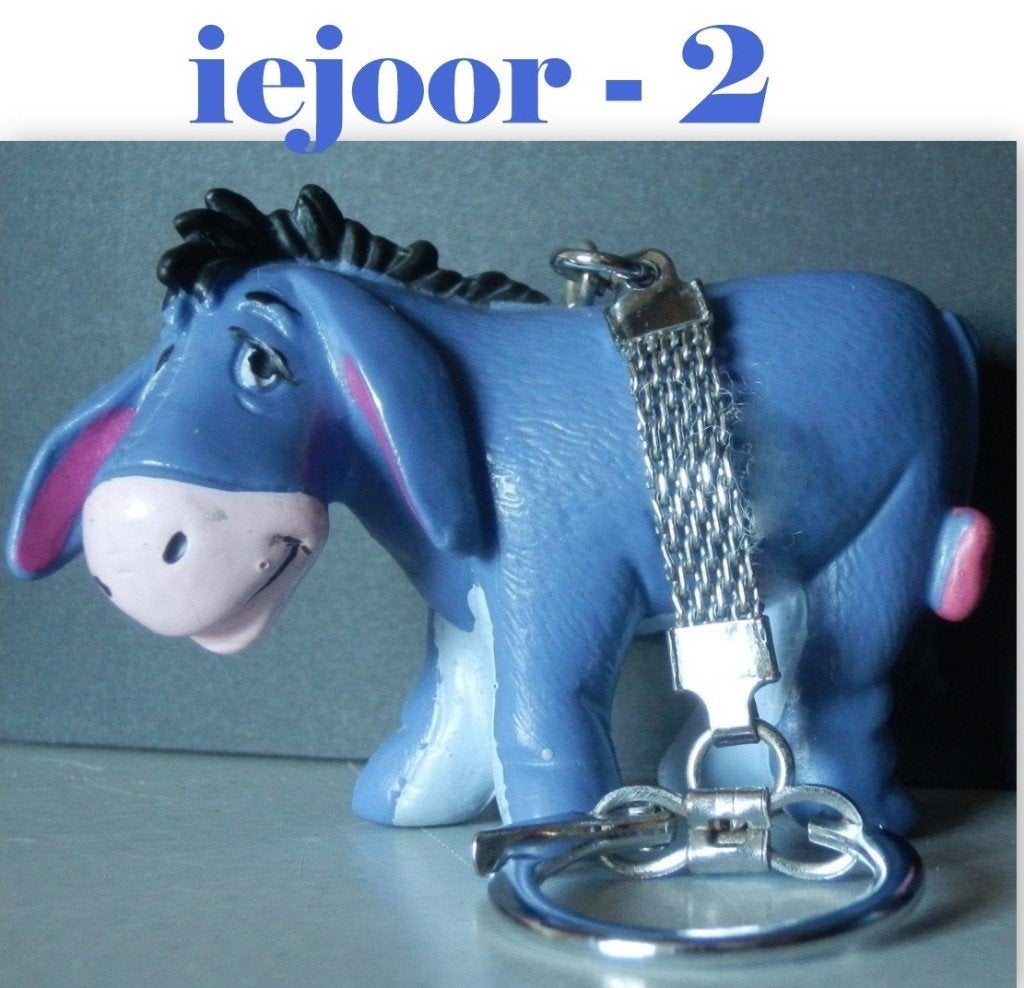 Nr2 sleutelhanger iejoor van winnie de pooh het ezeltje  ---, Ophalen of Verzenden, Winnie de Poeh of vrienden, Zo goed als nieuw