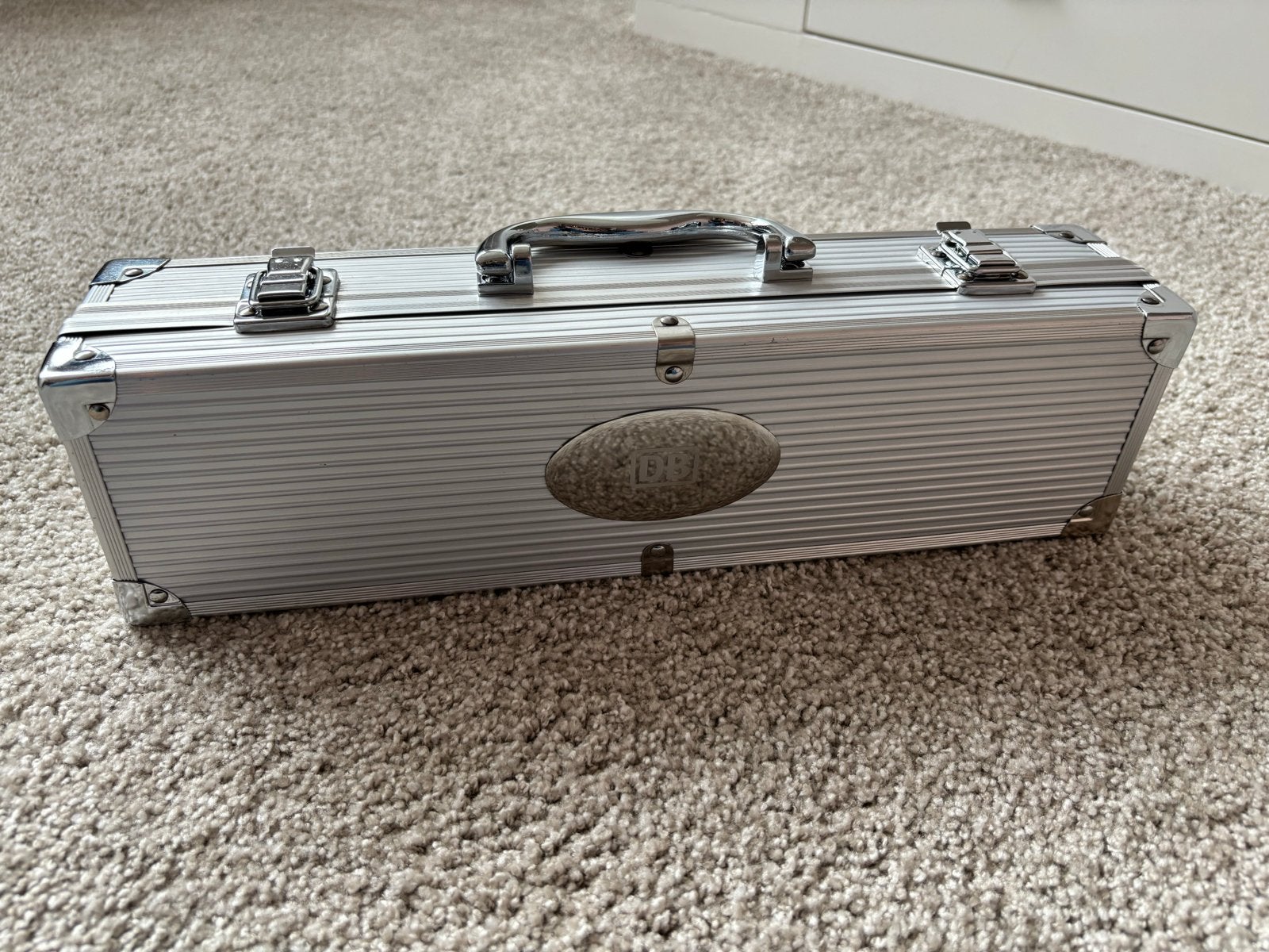 BBQ Gereedschap Set in Aluminium Koffer, Ophalen, Zo goed als nieuw