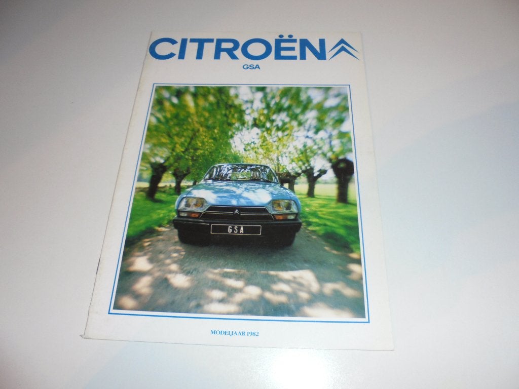 brochure Citroen GSA modellen 1980, Ophalen of Verzenden, Zo goed als nieuw, Citroën