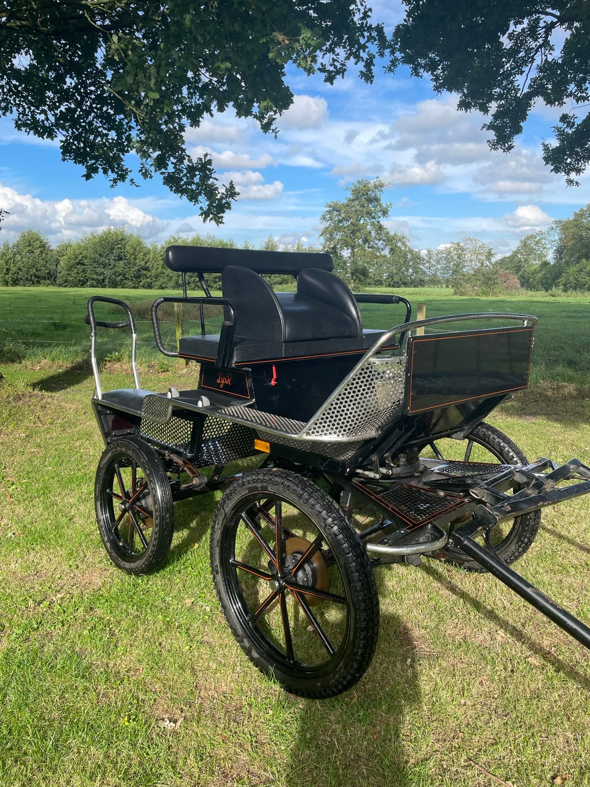 Menwagen recreatiewagen Van der Wal, Dieren en Toebehoren, Rijtuigen en Koetsen, Gebruikt, Marathonwagen, Paard of Pony