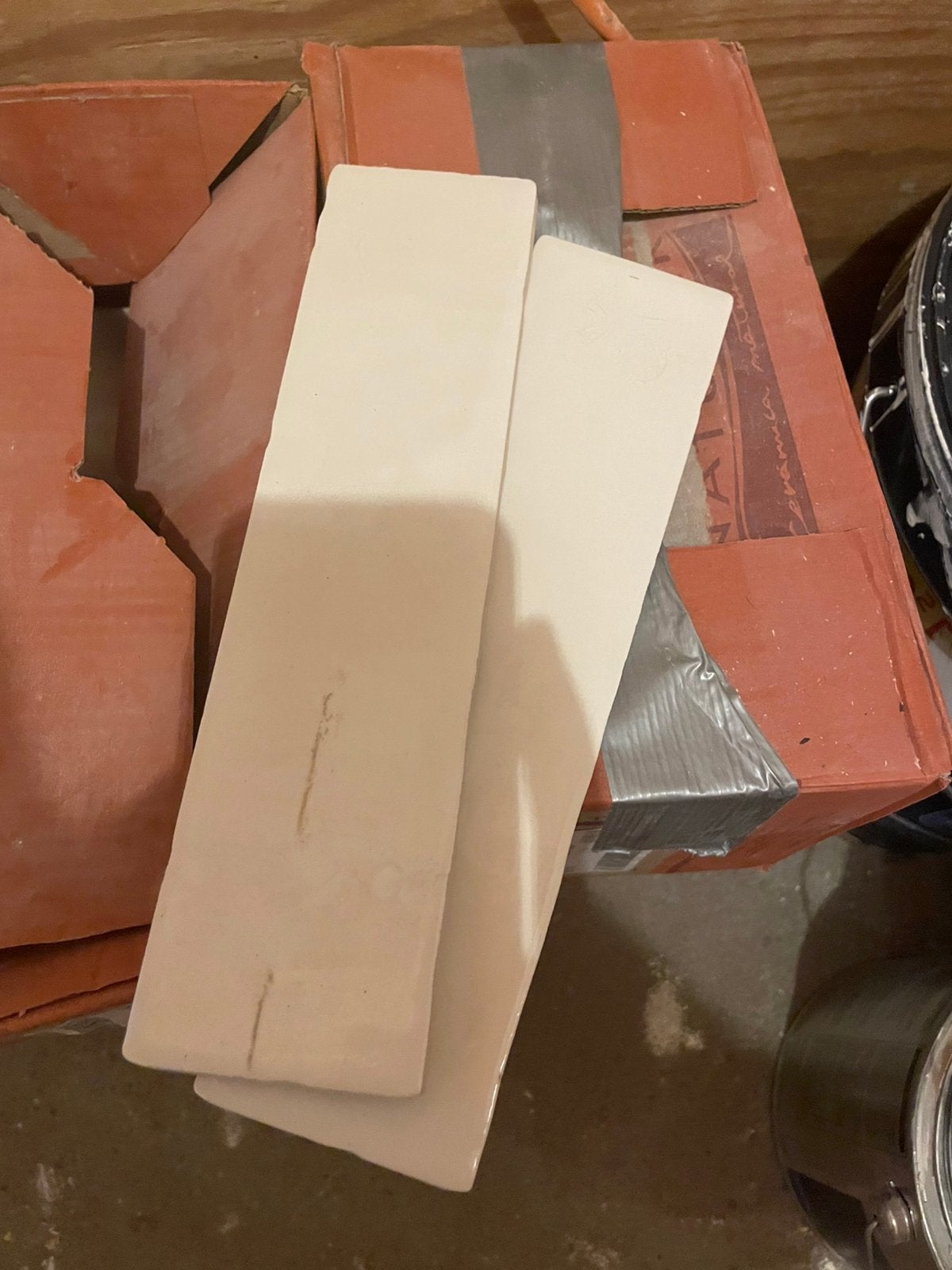Wandtegel Zellige Beige 6,2x25cm, Doe-het-zelf en Verbouw, Ophalen, 60 cm of meer, Zo goed als nieuw, Minder dan 5 m²