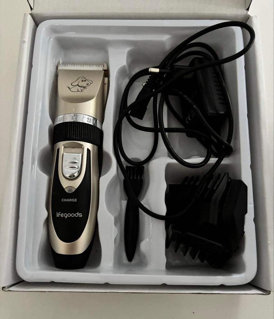 Professionele tondeuse met keramisch mes en opzetstukken, Ophalen of Verzenden, Zo goed als nieuw