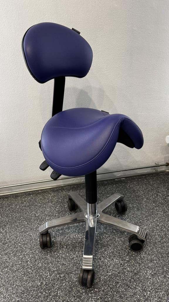 Zadelstoel Score, Huis en Inrichting, Bureaustoelen, Ophalen, Ergonomisch, Zo goed als nieuw, Blauw