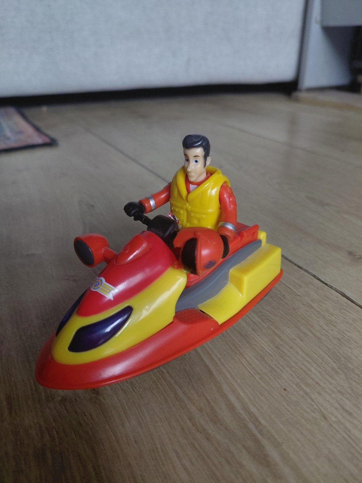 Brandweerman Sam waterscooter met figuur, Ophalen of Verzenden, Zo goed als nieuw, Jongen of Meisje