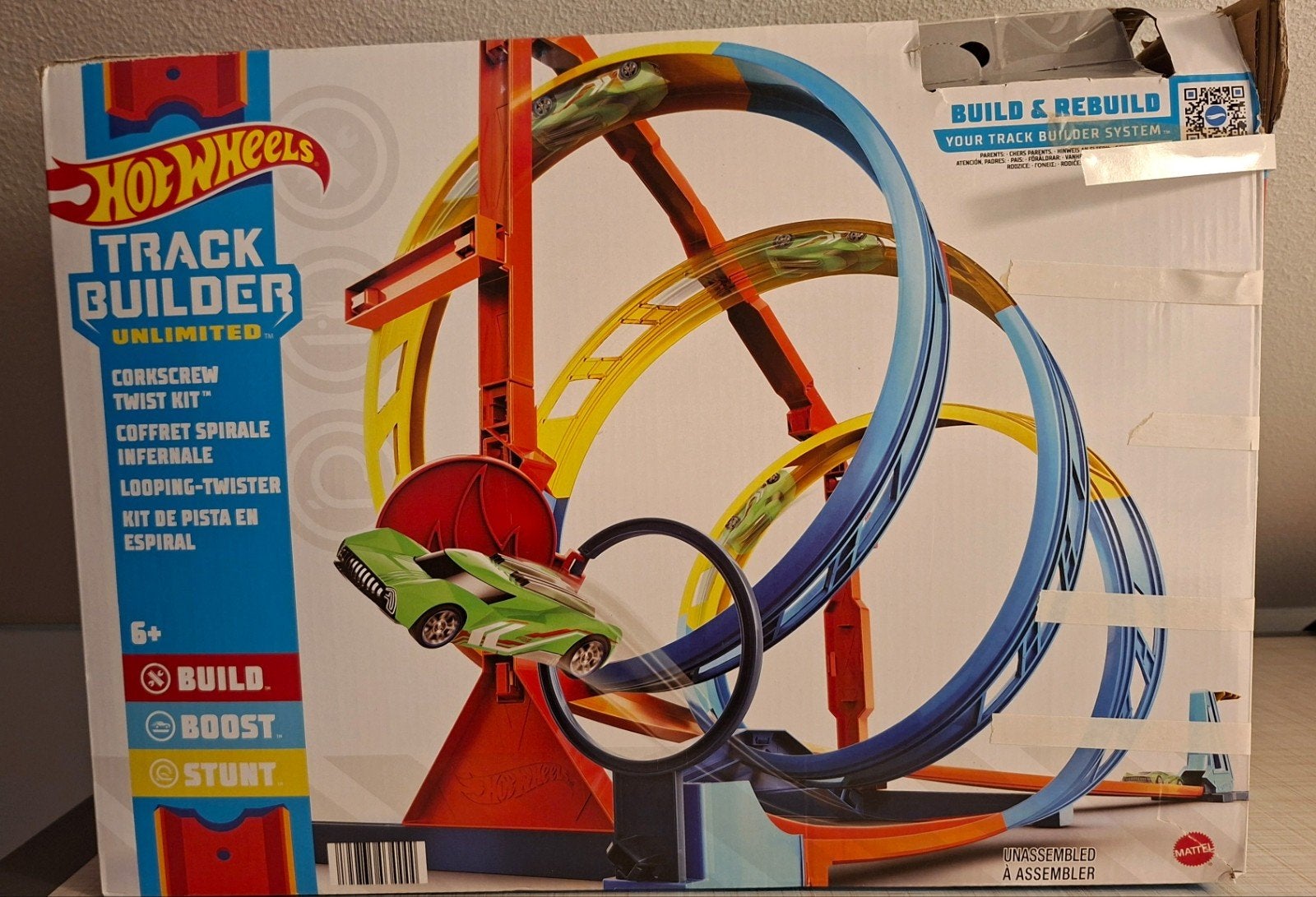 Hotwheels track builder unlimited, Racebaan, Ophalen of Verzenden, Zo goed als nieuw, Hot Wheels