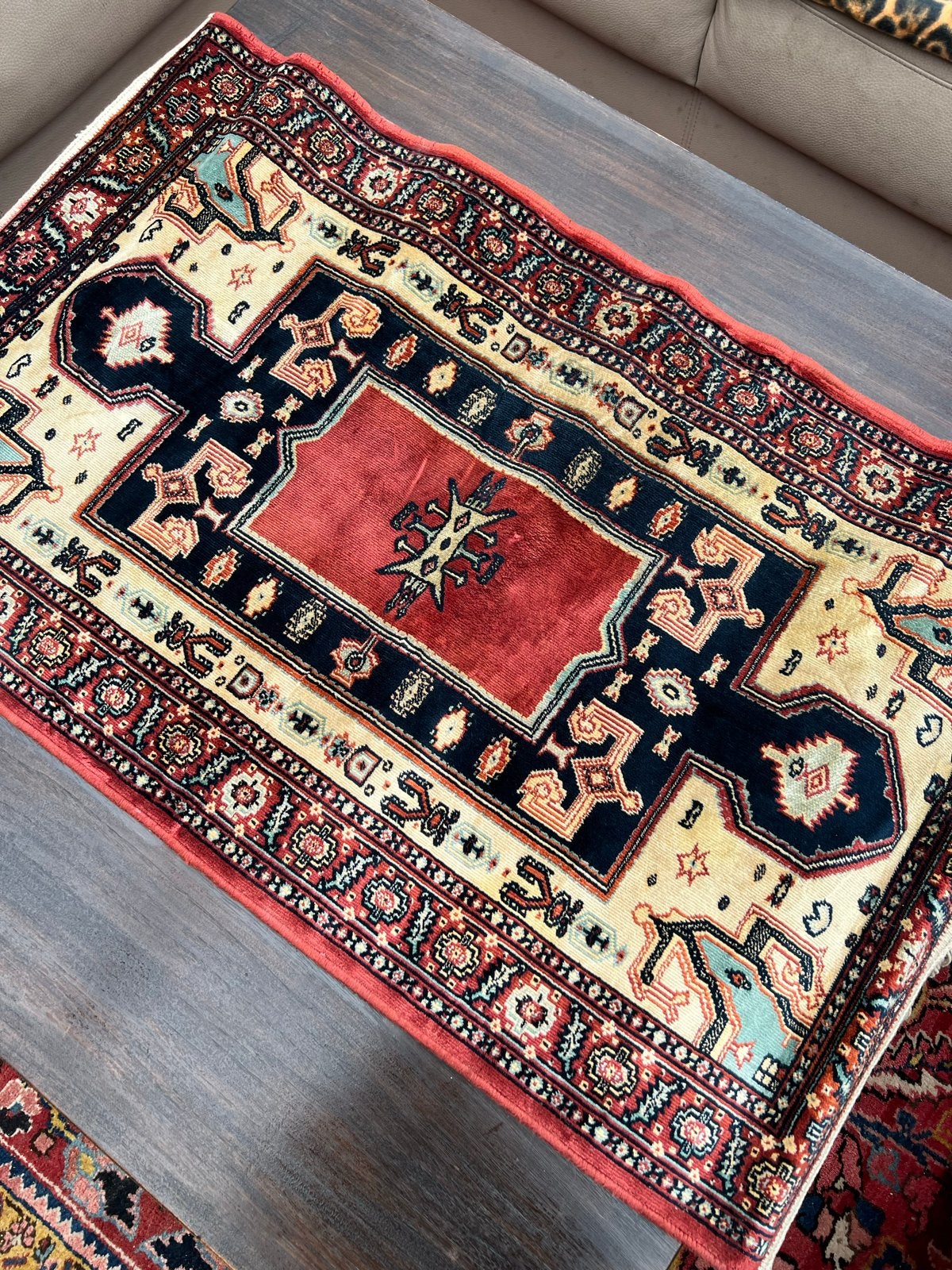 Prachtig Bidjar tapijt - Klassiek design, hoogwaardige kwali, 100 tot 150 cm, Zo goed als nieuw, Rechthoekig, Rood
