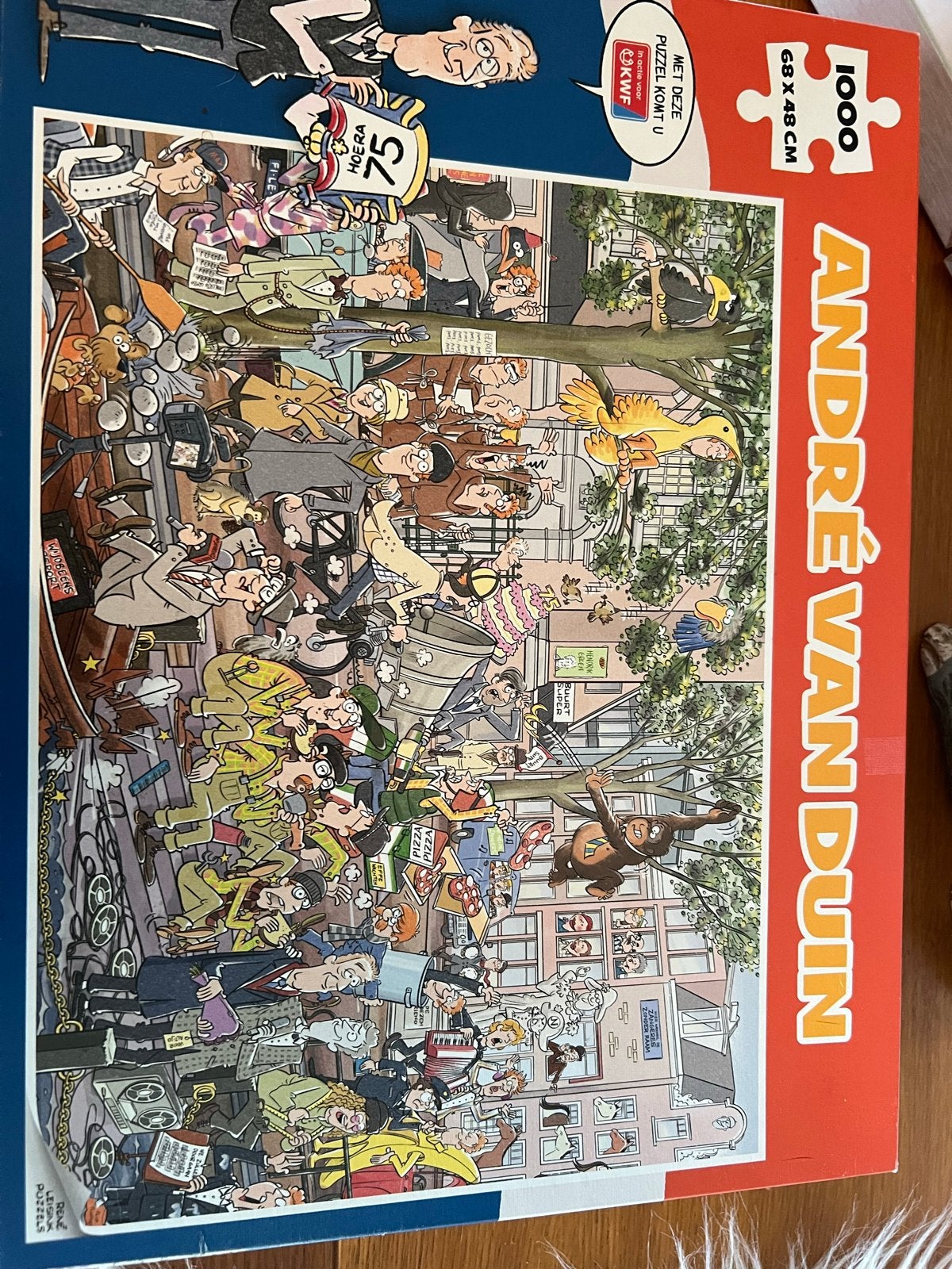 André van Duin legpuzzel 1000 stukjes KWF, Ophalen, 500 t/m 1500 stukjes, Nieuw, Legpuzzel