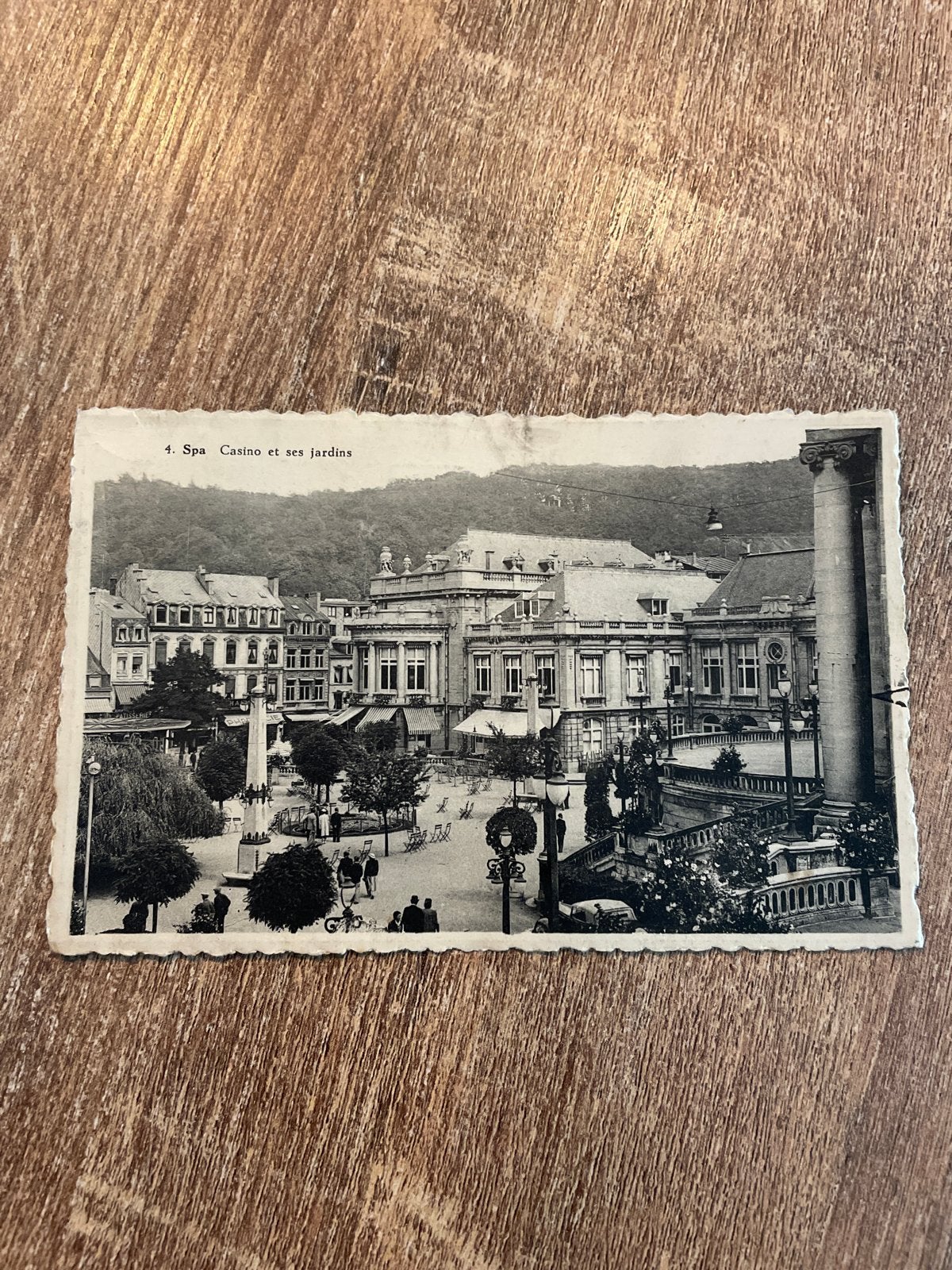 Oude Postkaart Spa Casino en zijn tuinen, Verzamelen, Ophalen of Verzenden, Gelopen, Luik