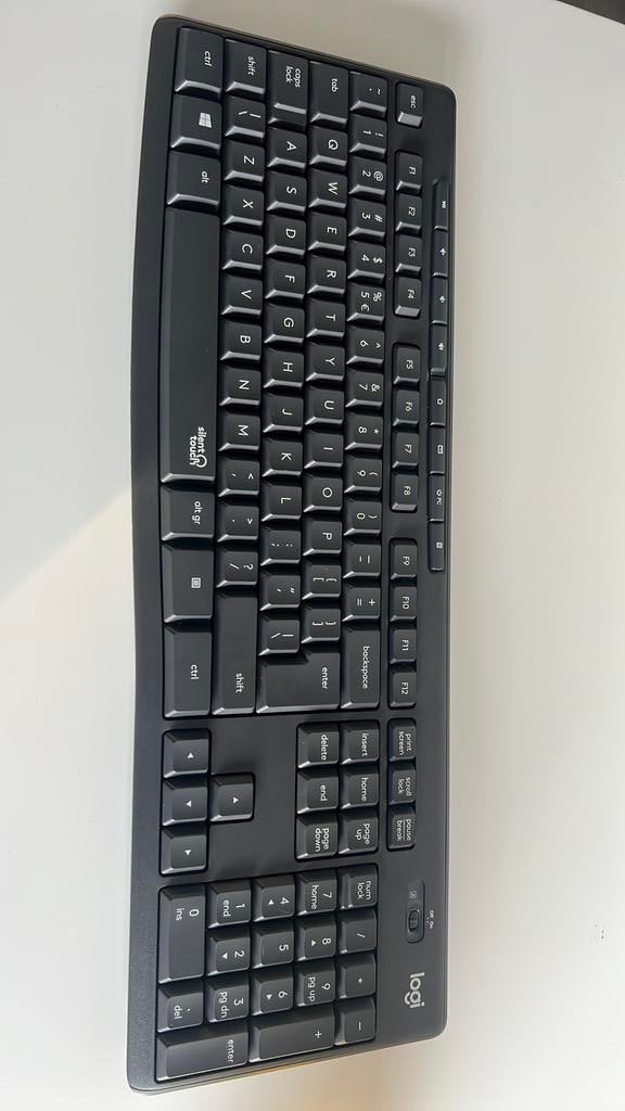 Logitech K295 Silent Wireless Toetsenbord Zonder Dongle/Muis, Computers en Software, Ophalen of Verzenden, Zo goed als nieuw