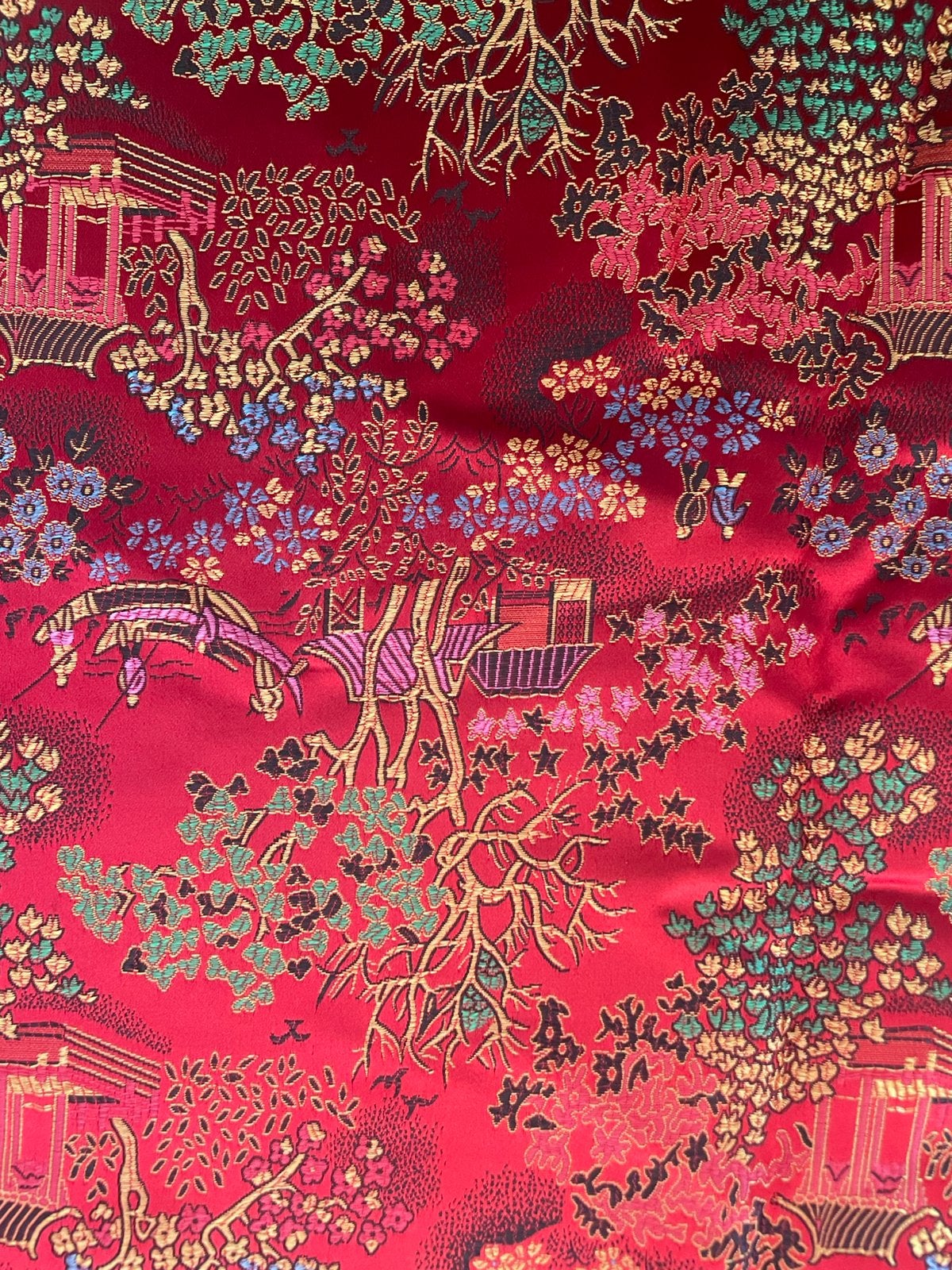 Lappen Brokaat, chintz en chinese zijde., Hobby en Vrije tijd, 120 cm of meer, Ophalen of Verzenden, Zo goed als nieuw, 30 tot 200 cm