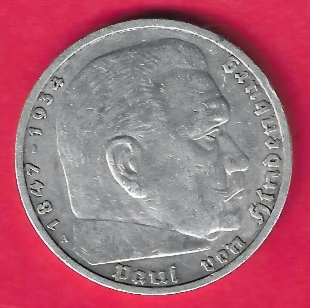 Duitsland 5 Reichsmark 1936 A – Paul von Hindenburg – Zilver, Ophalen of Verzenden, Duitsland, Losse munt, Zilver