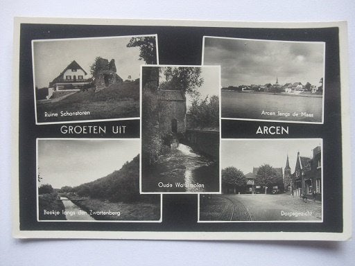 P336 Groeten uit Arcen - 1953, Verzenden, 1940 tot 1960, Gelopen, Limburg