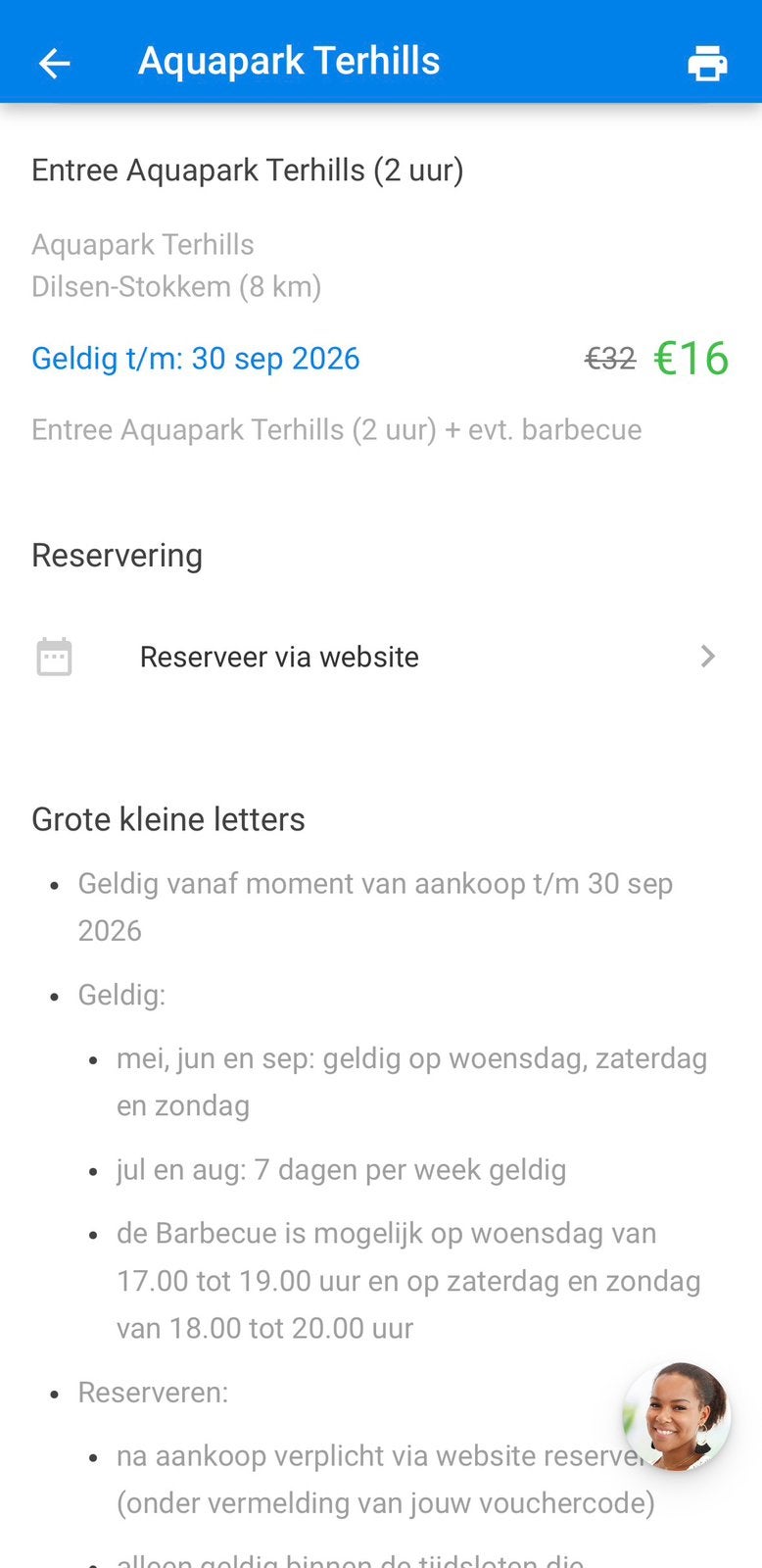 Aquapark Terhills 2 uur, Tickets en Kaartjes, Drie personen of meer, Kortingsbon, Overige typen