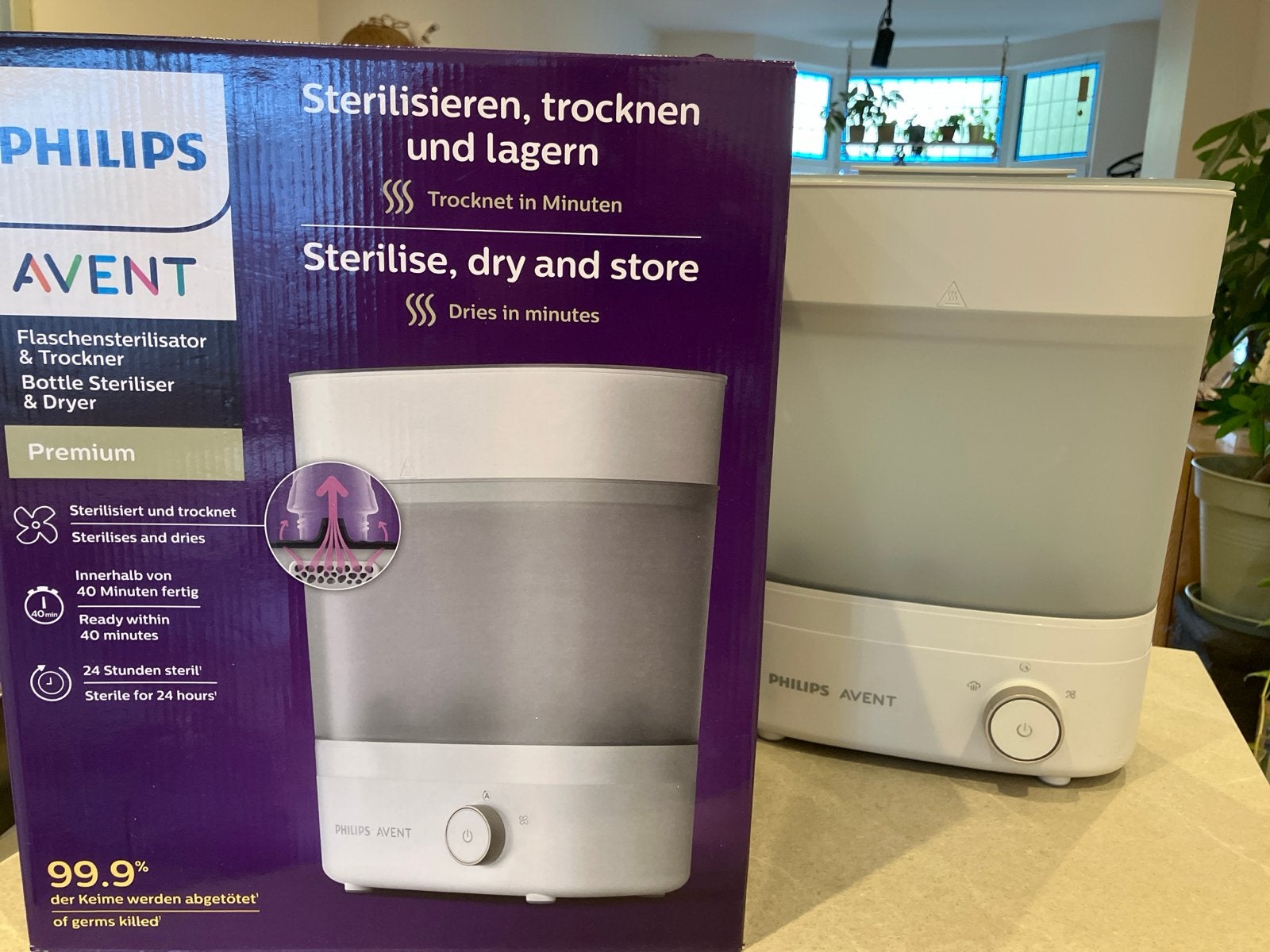 Philips Avent Premium flessensterilisator & droger, Ophalen of Verzenden, Gebruikt