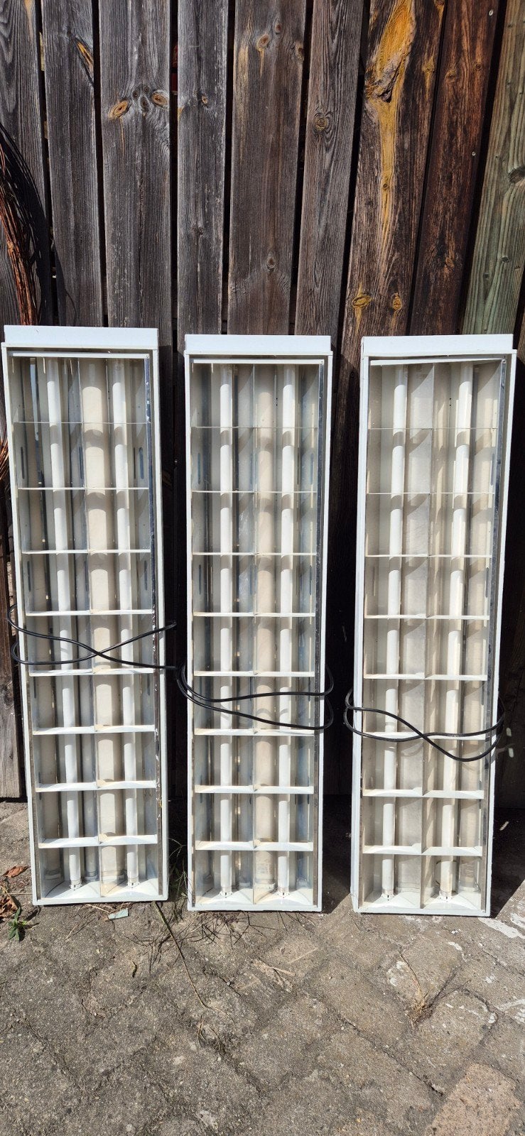 3 inbouw TL-bakken 2x36W, Doe-het-zelf en Verbouw, Ophalen, Gebruikt, 50 tot 200 watt, Lamp met armatuur