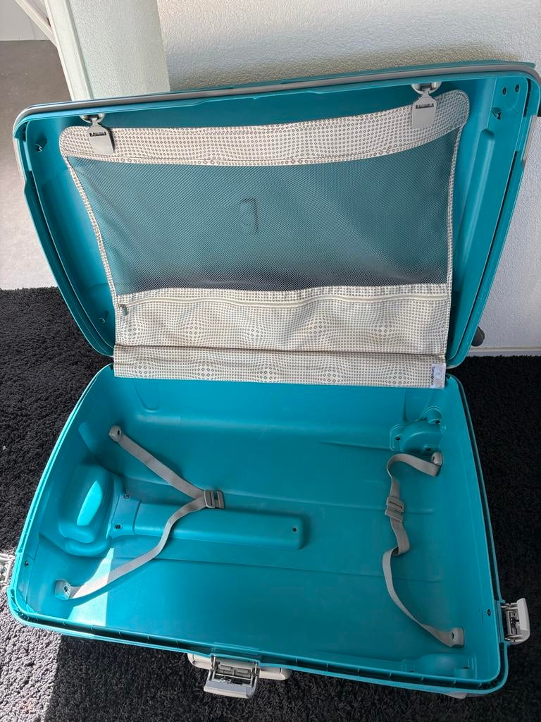 Samsonite reiskoffer 80x50x27 - Turquoise, Gebruikt, 75 cm of meer, Uitschuifbare handgreep, Overige kleuren