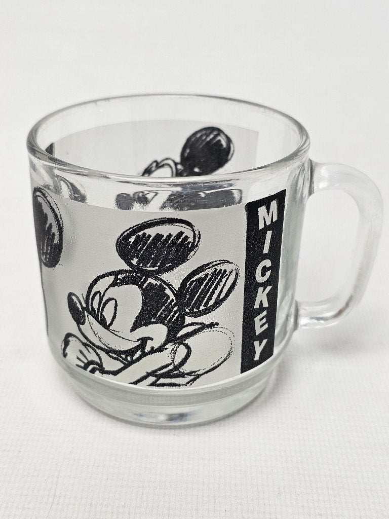 # Mickey Mouse Glas model 3, Ophalen of Verzenden, Gebruikt, Frisdrankglas
