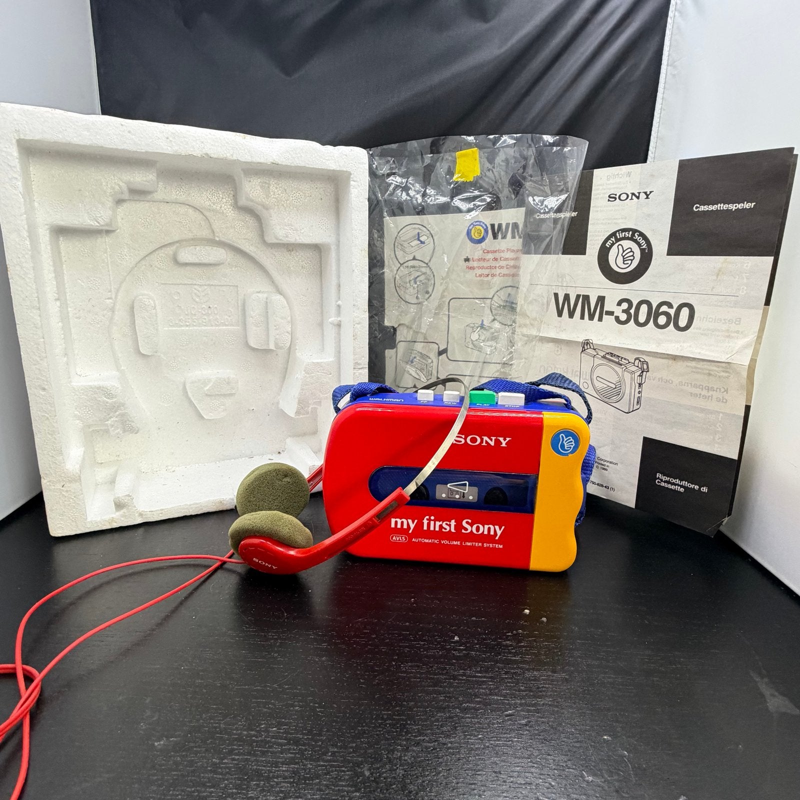 Sony My First Sony WM-3500 Walkman met accessoires, Audio, Tv en Foto, Walkmans, Discmans en Minidiscspelers, Walkman, G, Ophalen of Verzenden