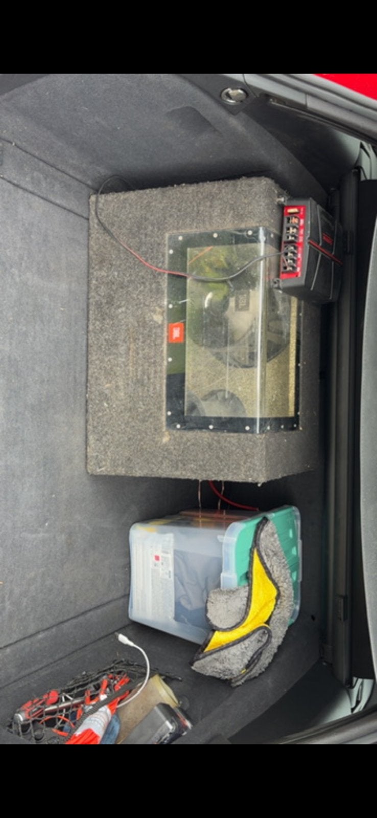 Jbl subwoofer 400watt rms incl fusion versterker 550rms, Auto diversen, Ophalen, Gebruikt