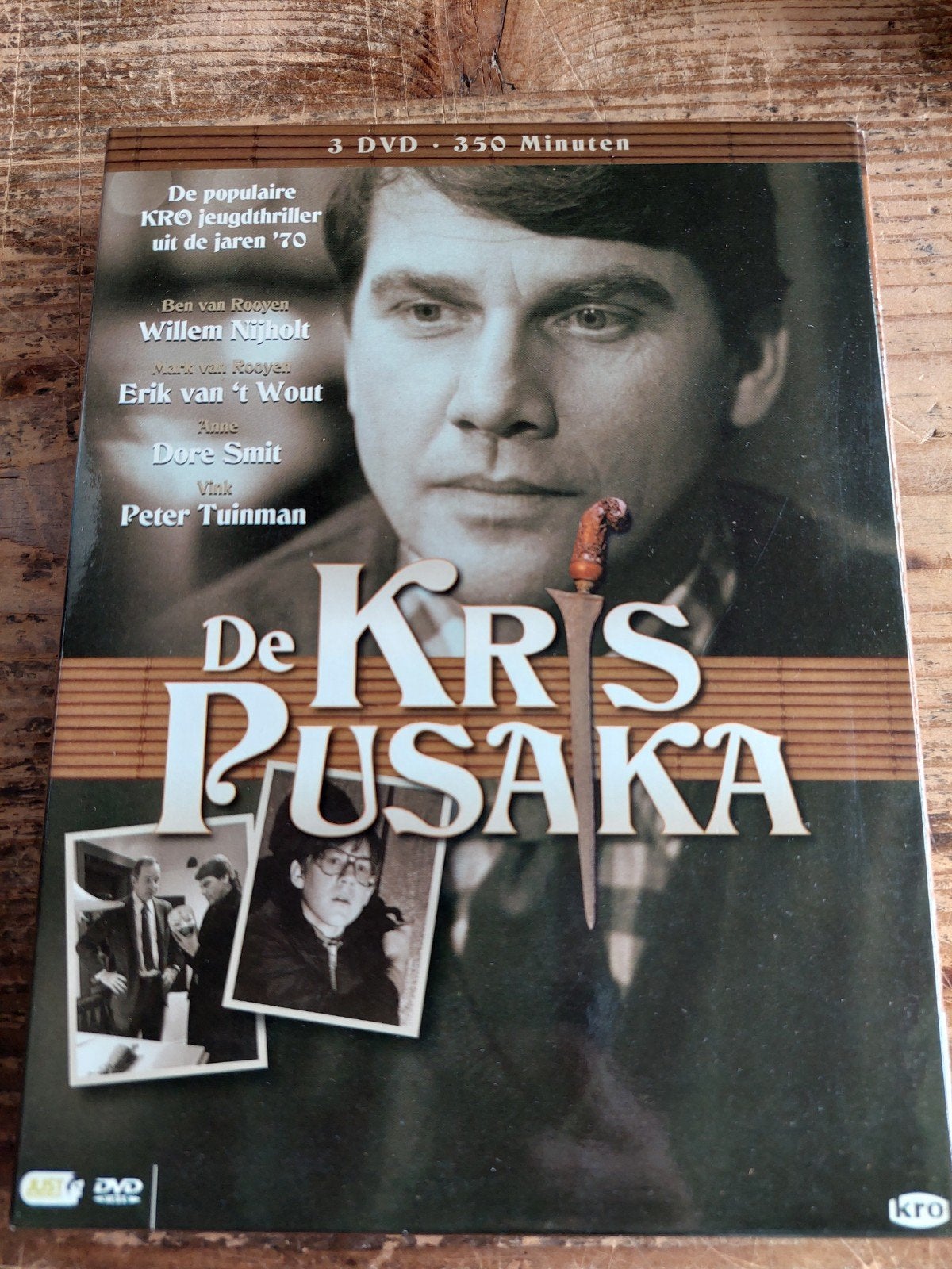 De Kris Pusaka - Compl  KRO Jeugdthriller Jaren '70 (3 DVD), Gebruikt, Alle leeftijden, Detective en Krimi, Inclusief doosje