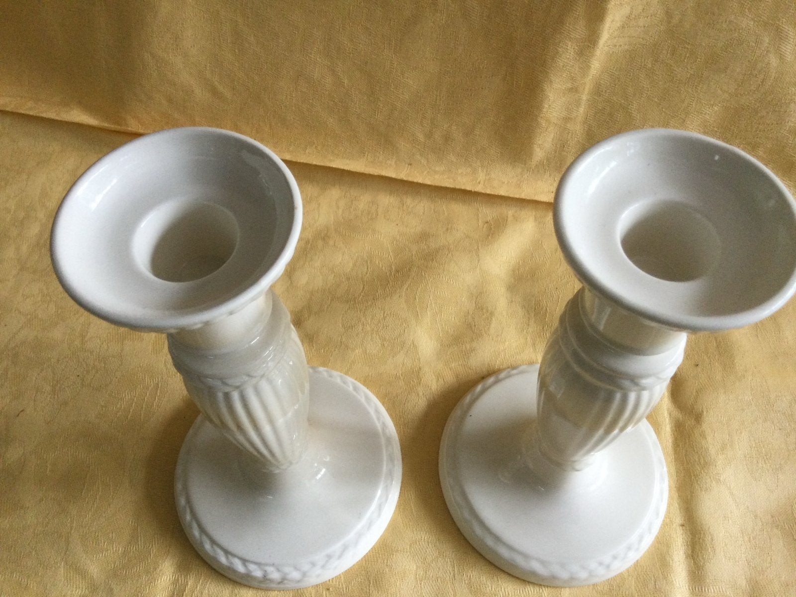 Wedgwood Etruria & Barlaston kandelaars - Set van 2 nieuw, Ophalen of Verzenden, Keramiek of Aardewerk