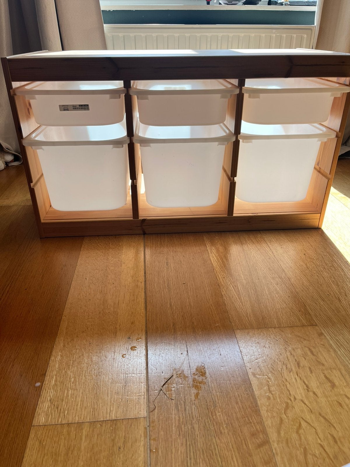 Trofast opbergmeubel Ikea incl. 6 bakken, Ophalen, 50 tot 100 cm, Zo goed als nieuw, 25 tot 50 cm