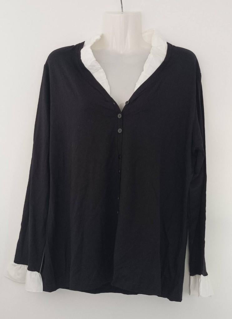 zwarte marcona blouse  maat L, Zwart, Maat 42/44 (L), Ophalen of Verzenden, Marcona