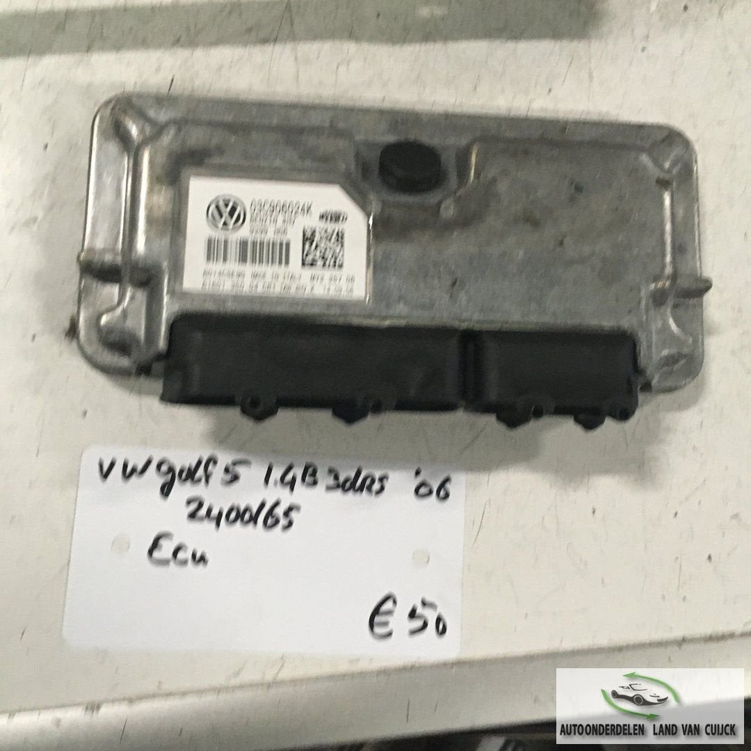 Vw Golf 5 1.4B 3drs 2006 Wagennr 2400165   ECU 03C906024K, Gebruikt, -, -, Ophalen of Verzenden