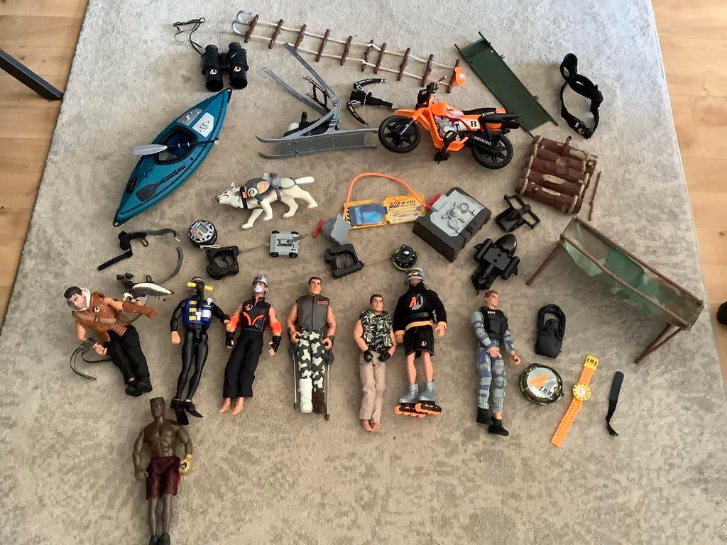 Zeer grote collectie Action man poppen,zie alle foto,s, Ophalen, Gebruikt