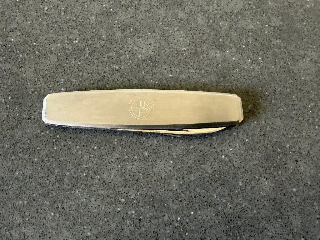 Roestvrijstalen zakmes / vintage heren zakmes, Ophalen of Verzenden, Zo goed als nieuw