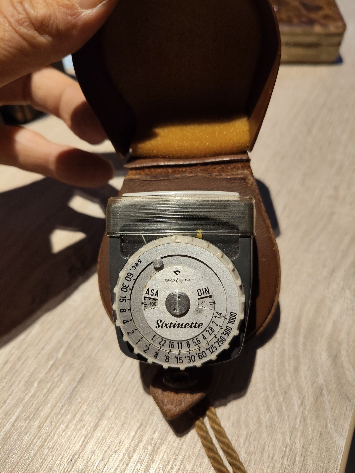 Gossen Sixtinette Lichtmeter in Leren Hoesje, Ophalen of Verzenden