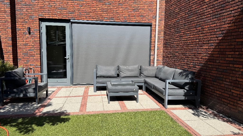 All-Weather Loungeset, Ophalen, Gebruikt, 6 zitplaatsen, Aluminium