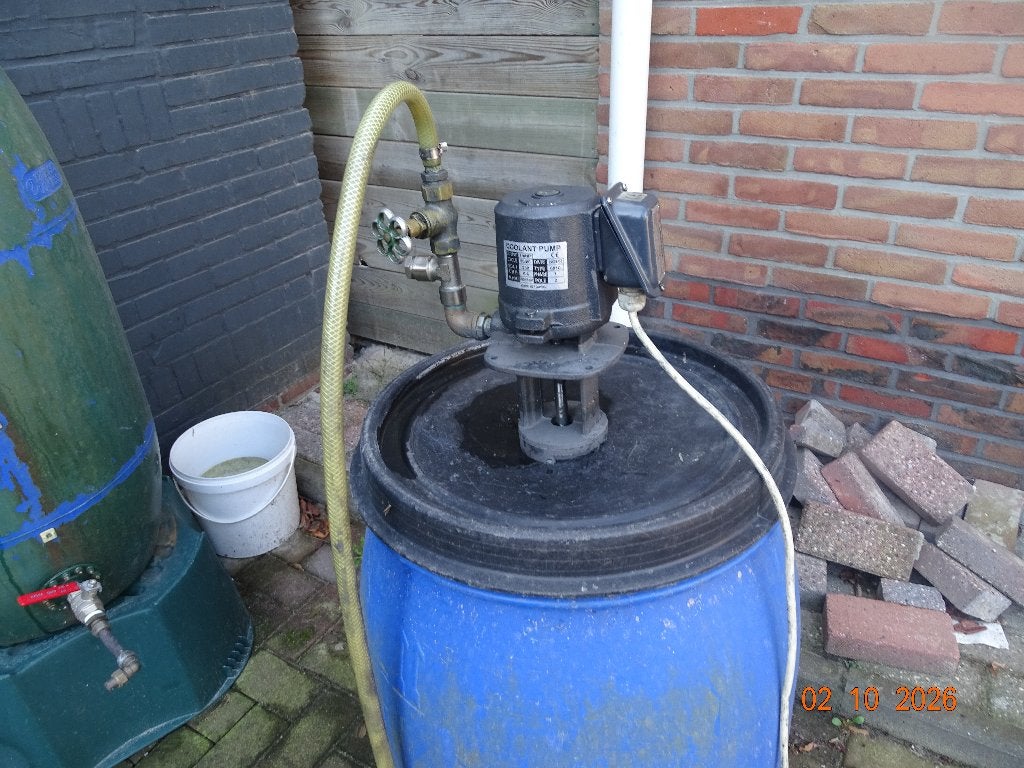 Koelpomp voor draaibank incl reservoir, Doe-het-zelf en Verbouw, Ophalen, Gebruikt, Metaaldraaibank
