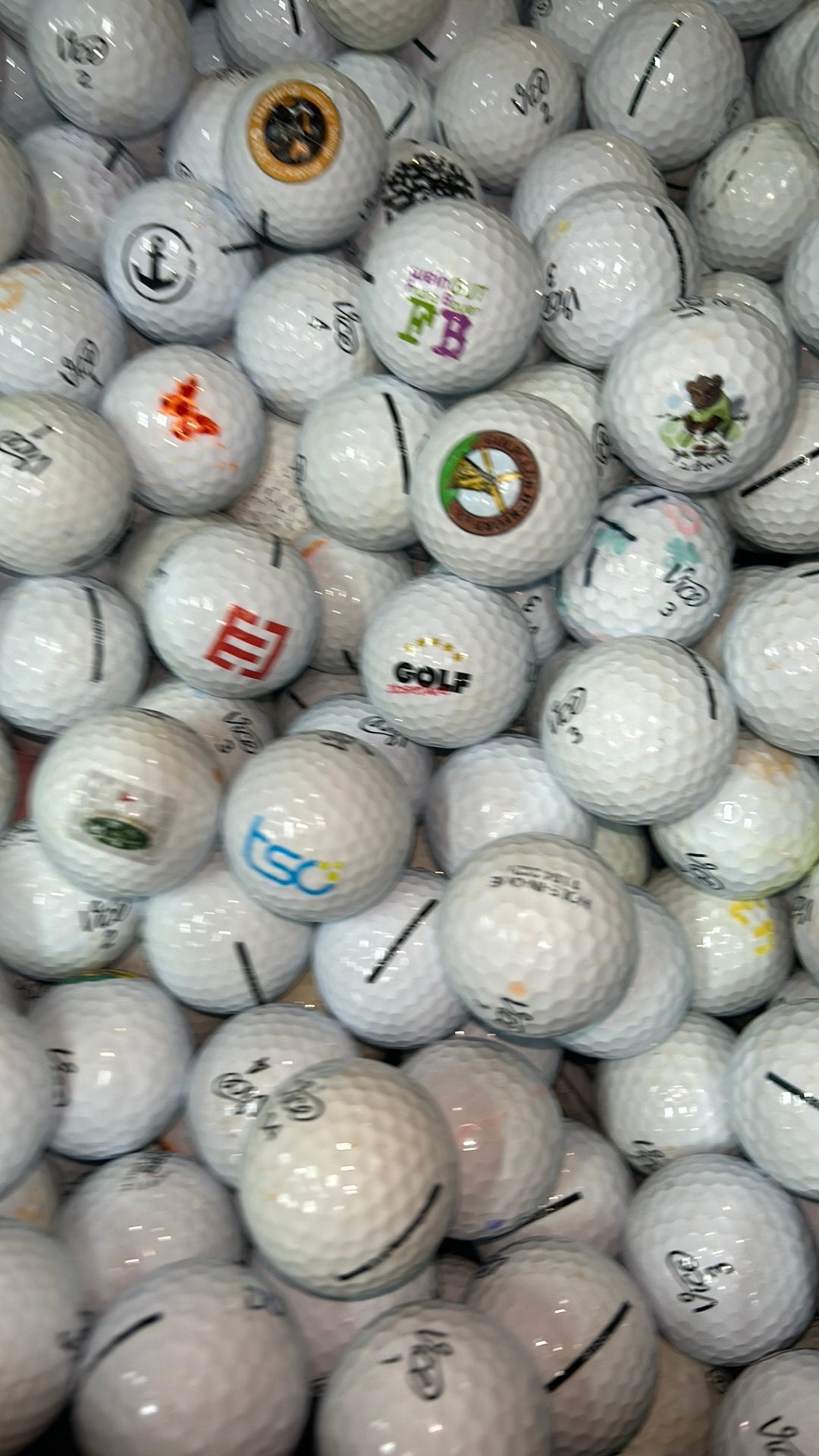 Vice golfballen mix 100 stuks, Ophalen of Verzenden, Zo goed als nieuw, Bal(len)