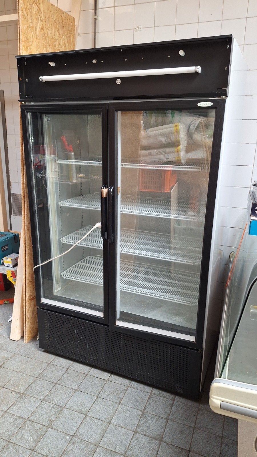 Dubbeldeur koelkast, Witgoed en Apparatuur, Koelkasten en IJskasten, Minder dan 75 liter, Ophalen, Zonder vriesvak, 160 cm of meer