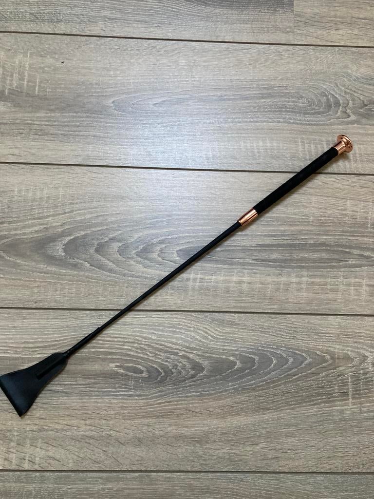 Springzweep zweep Fleck zwart/rosé goud rosegold, Dieren en Toebehoren, Ophalen, Nieuw, Springen